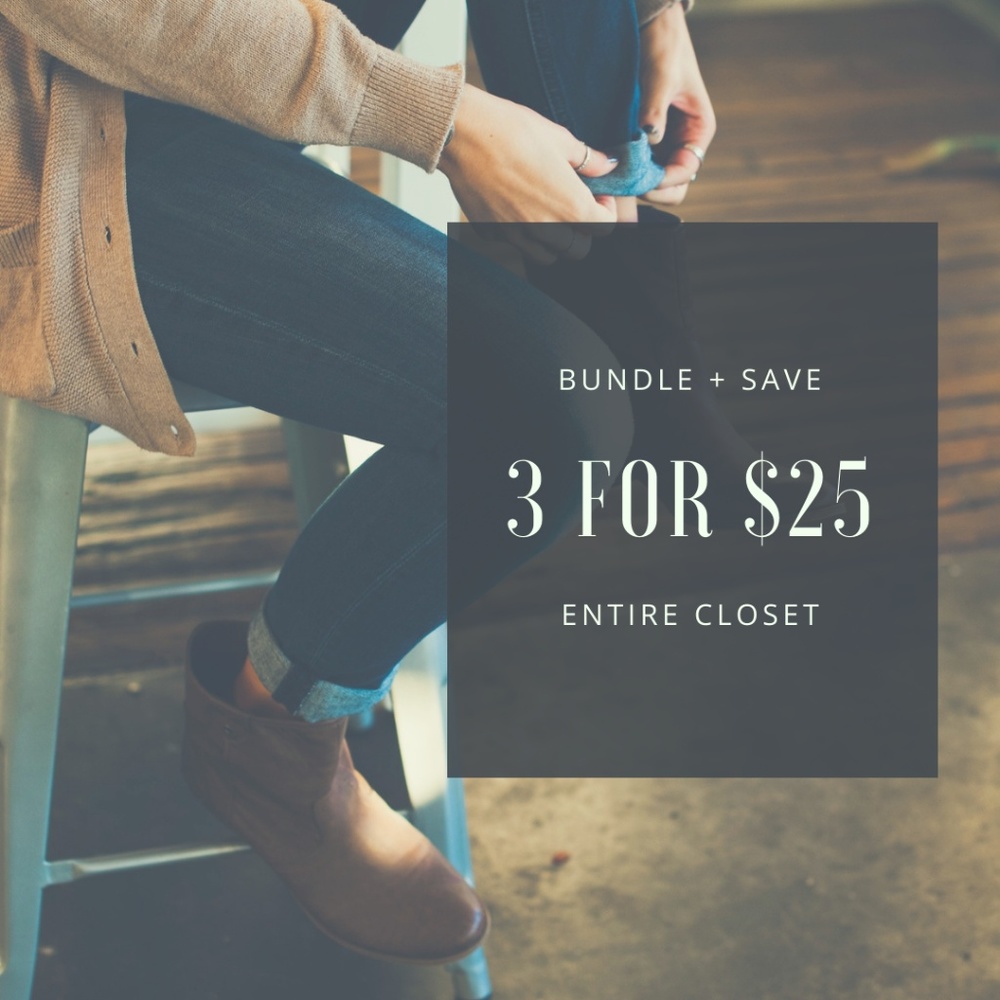 ENTIRE CLOSET 3 FOR $25